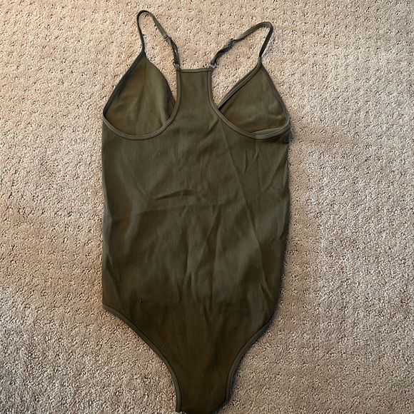 Free People Intimately Olive Green Bodysuit. Size XS/S - Picture 4 of 4